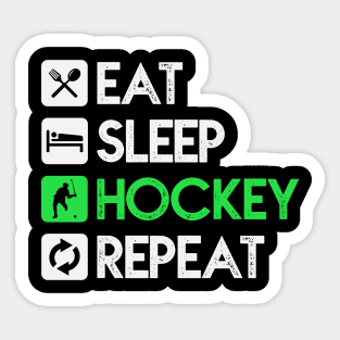 Puck Eat Sleep Hockey Repeat Gift Sticker